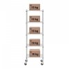 Regał metalowy - 60 x 45 x 186 cm - 50 kg - 4 kółka - Royal Catering ROYAL CATERING 10012532 RCMR-1800P50